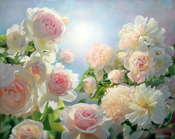 Zbigniew Kopania - A meeting of roses and peonies