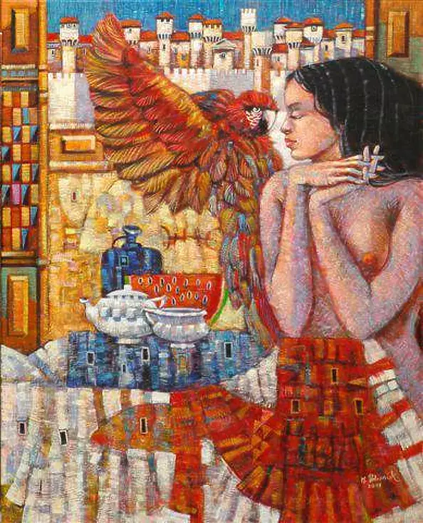 Maciej Urbaniak - Meeting with parrot