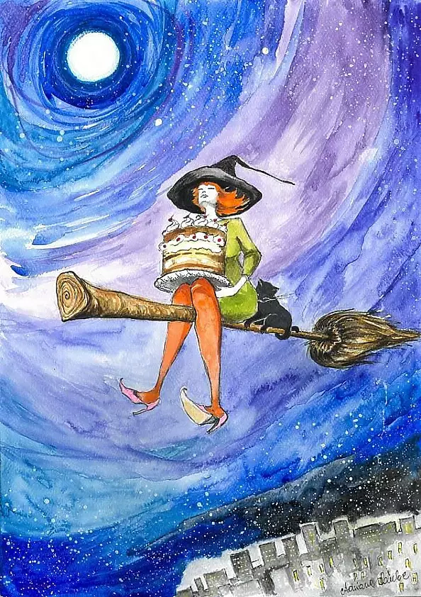 Adriana Laube - "I will be late, but I am flying now." Witch in Rush "