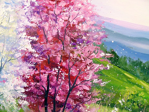 Olha Darchuk - Spring in the mountains