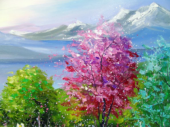 Olha Darchuk - Spring in the mountains