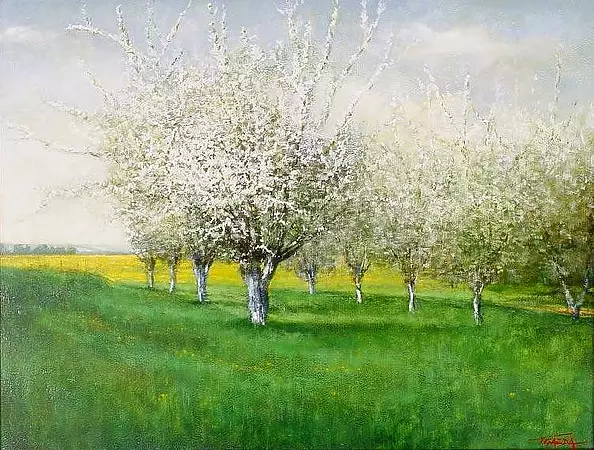 Tadeusz Gazda - Wiosna w sadzie