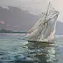 Henadzy Havartsou, Серебряное утро, Масляная картина - холст, 70 x 50