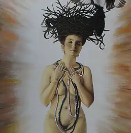 Lena Sterk, болтун, Масляная картина - холст, 70 x 100