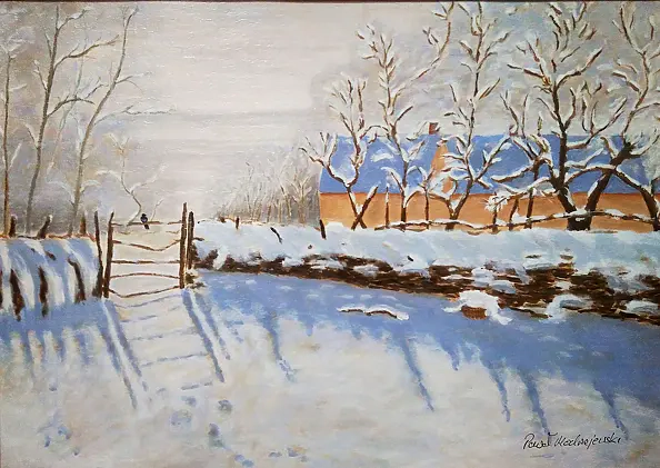 Paweł Modrzejewski - Magpie by Claude Monet