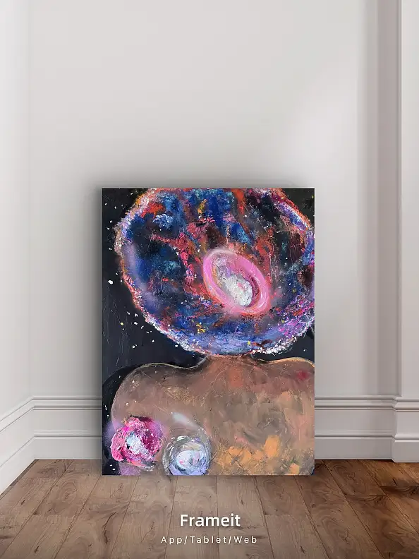 Ewa Mościszko, Donna stellare, Dipinto acrilico - tela, 60 x 80