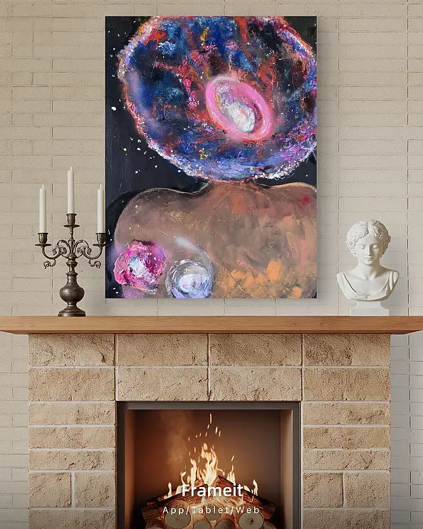 Ewa Mościszko, Donna stellare, Dipinto acrilico - tela, 60 x 80