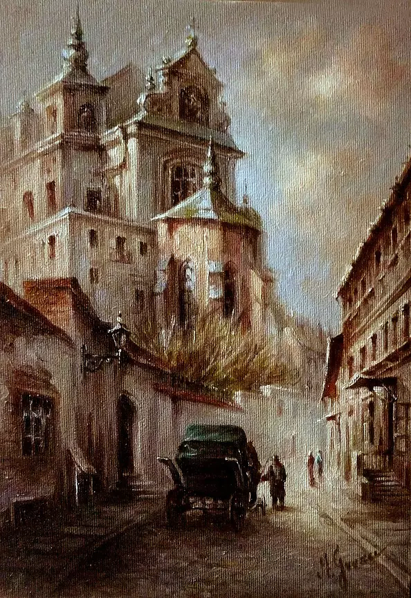 Maria Gruza - Old Warsaw, the church of Saint Anna