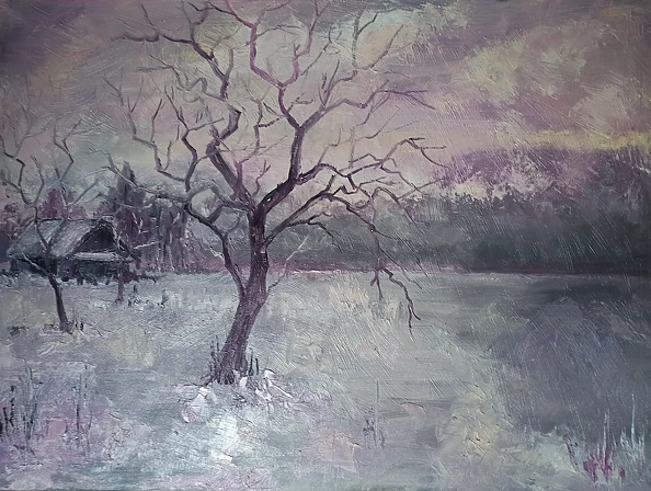 Marko Sapiołko - Old apple tree behind the barn