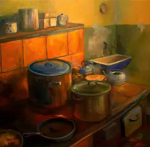   - Old kitchen