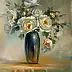 Lidia Olbrycht - Старые розы, цветы в вазе, натюрморт