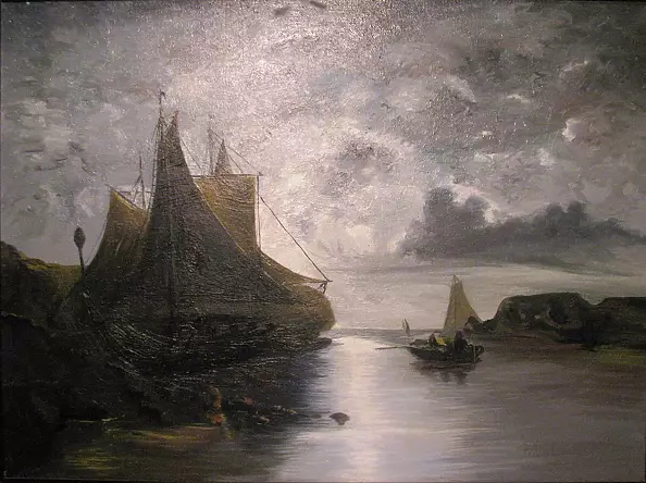Tomasz Jaxa Kwiatkowski - Old boats at the shore