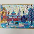Anastasiia Kurkova, Stare miasto, Obraz olejny - płótno, 35 x 25