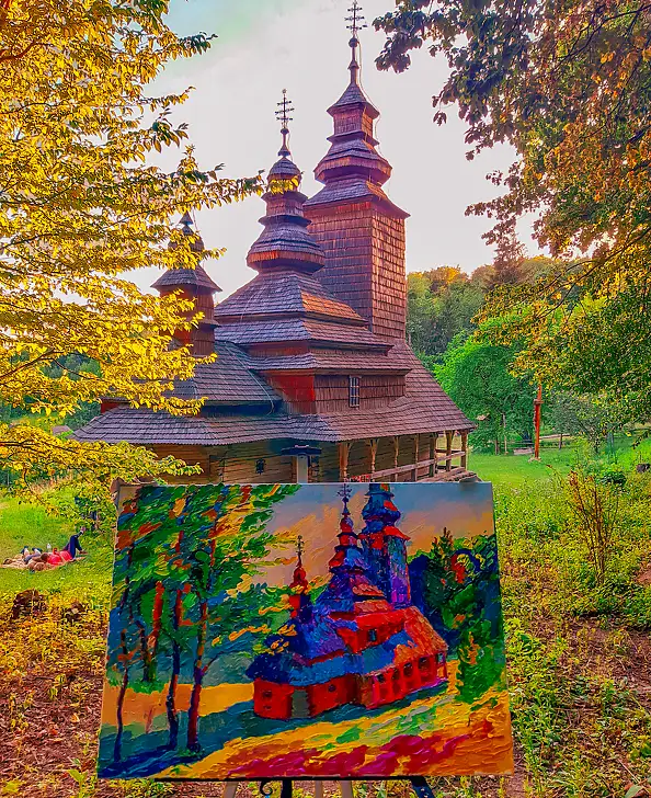 Anastasiia Kurkova - Ancienne église de Canora