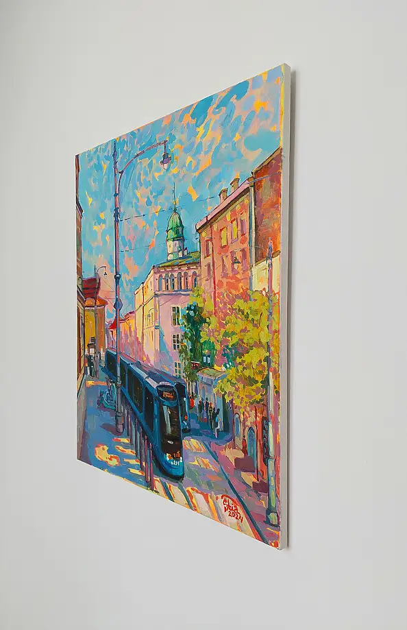 Anastasiia Kurkova, Stary Ratusz, Obraz olejny - płótno, 50 x 60