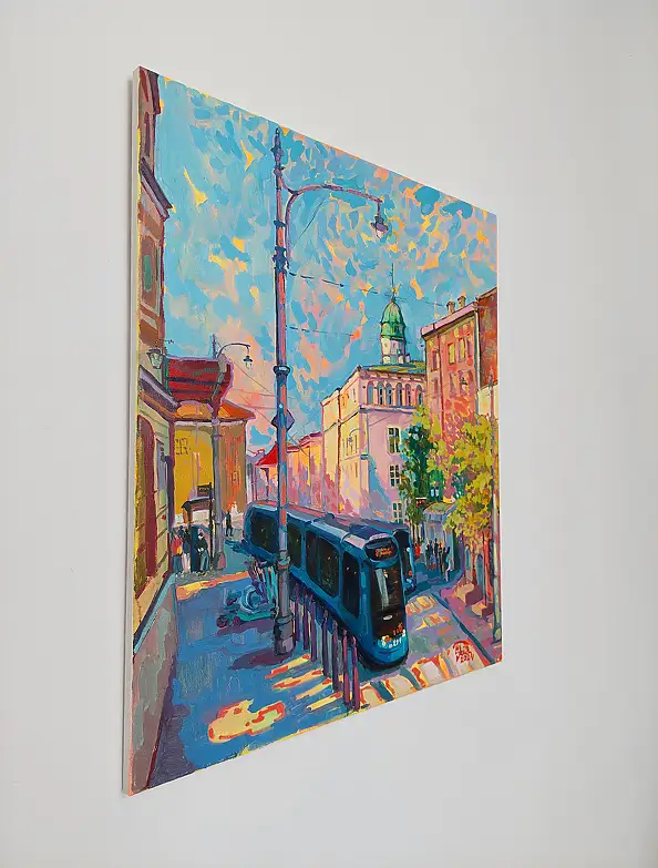 Anastasiia Kurkova, Stary Ratusz, Obraz olejny - płótno, 50 x 60