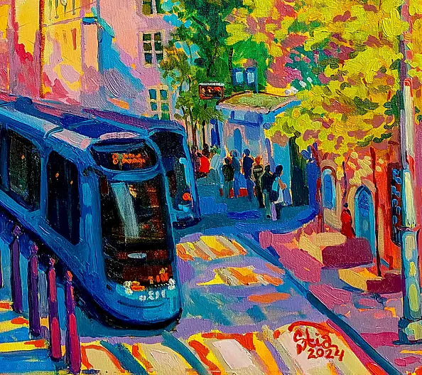 Anastasiia Kurkova, Stary Ratusz, Obraz olejny - płótno, 50 x 60