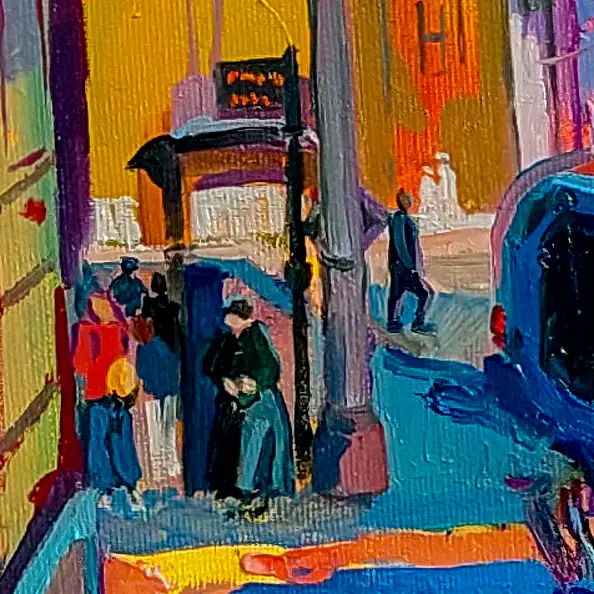 Anastasiia Kurkova, Stary Ratusz, Obraz olejny - płótno, 50 x 60