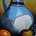 Małgorzata Grzechnik - Old pitcher and grapes.