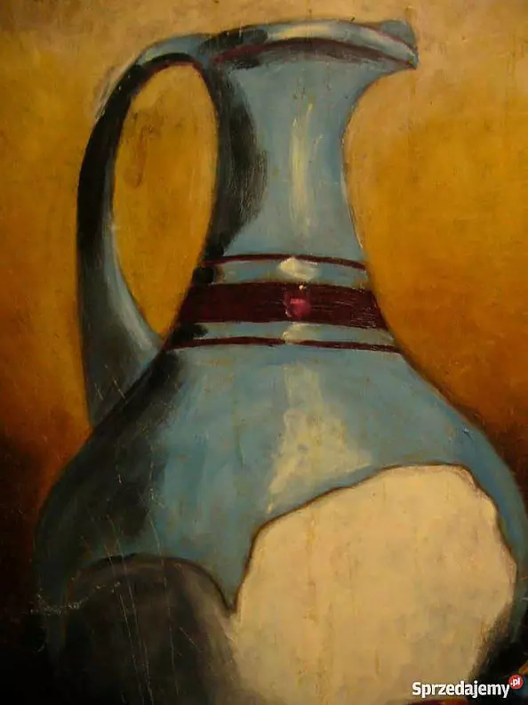 Małgorzata Grzechnik - Old pitcher and grapes.