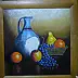 Małgorzata Grzechnik - Old pitcher and grapes.