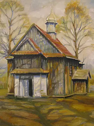Małgorzata Wójtowicz Cichoń - Stary kościół w Tłuczani