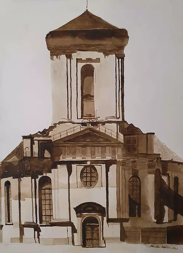 Mirosław Sobiech - Stary królewiec akwarela