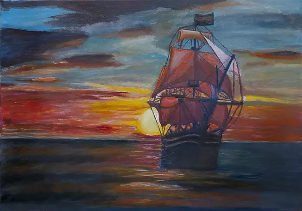 Marianna Wloka - Statek o zachodzie