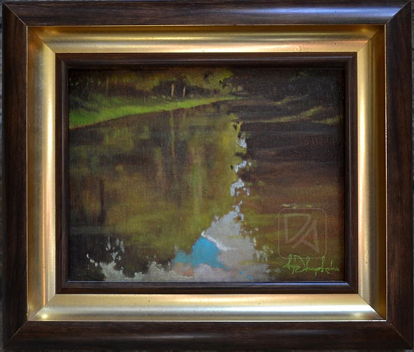 Agnieszka Długołęcka - Pond under the old villa