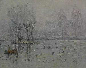 Wojciech Górecki - The pond in the fog