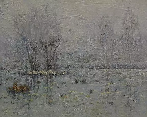 Wojciech Górecki - The pond in the fog