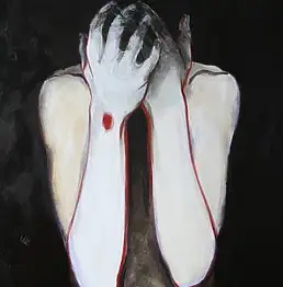 Karolina Kosińska, Стигма II, Акрилова картина - холст, 75 x 90