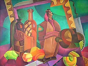 Sonia Pajgert - Martwa natura w stylu Pikasso.