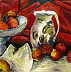 Katarzyna Gąsiorowska - Nature morte avec des pommes et des oranges