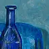 Mariusz Krzysztof Aniśko - Natura morta con bottiglie blu