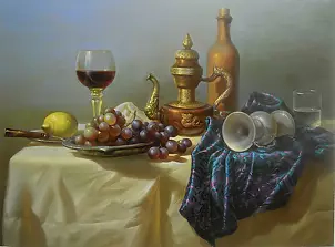 Igor Onoprienko - Still Life with Grapes