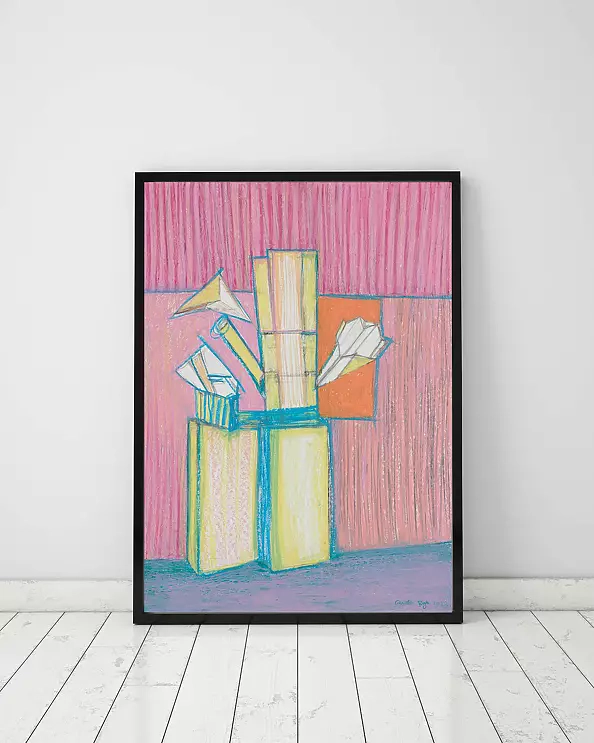 Pamela Rys - Still Life with Paper Planes