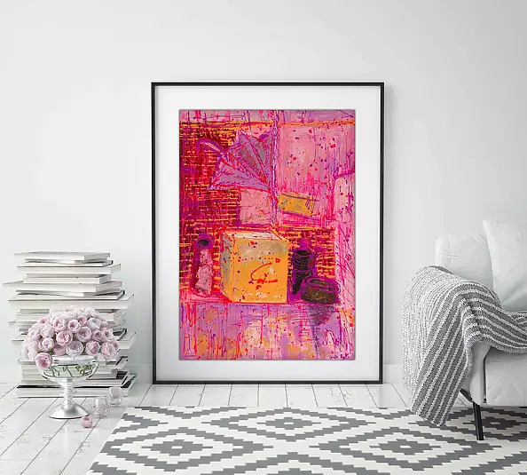 Pamela Rys - Still Life with a Yellow Box