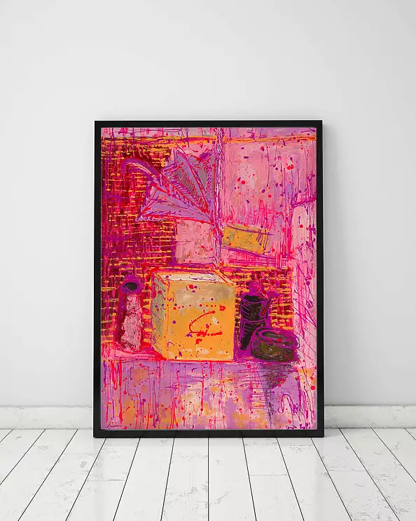 Pamela Rys - Still Life with a Yellow Box