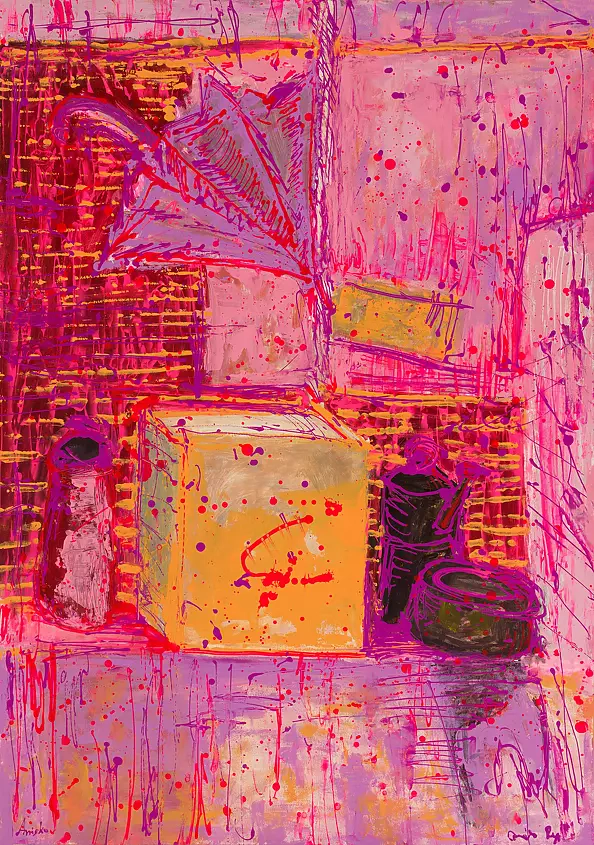Pamela Rys - Still Life with a Yellow Box