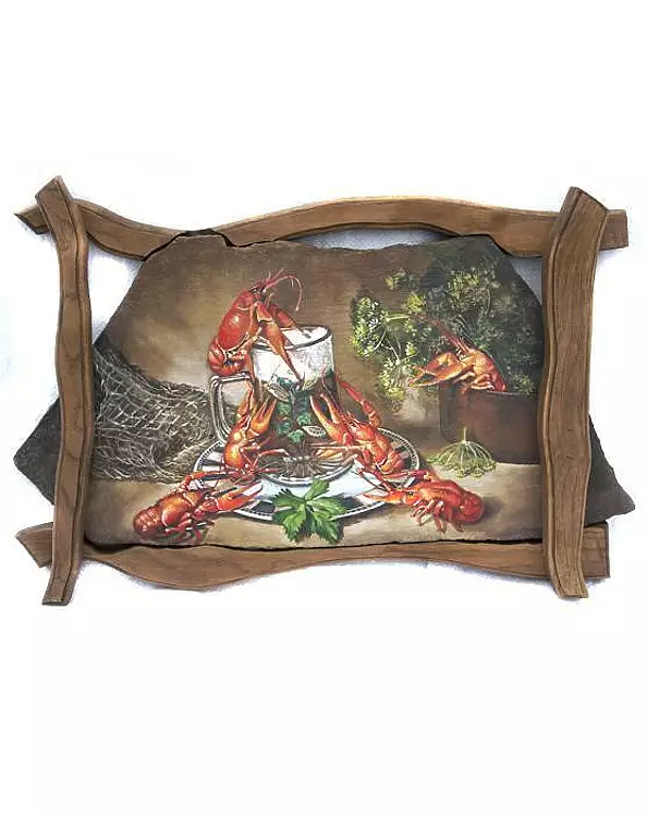 Andrii Svystun - Still life with Beer crayfishs