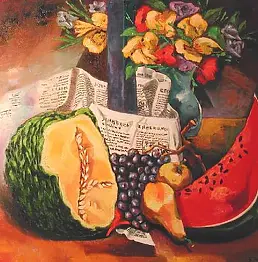 Gilberto Carpo - Still Life and newspaper ....