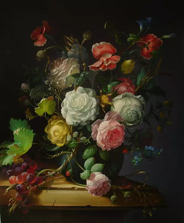 Aleksander Mikhalchyk - Still life is in dark tones 2.