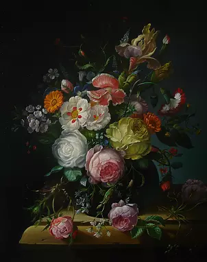 Aleksander Mikhalchyk - Still life is in dark tones