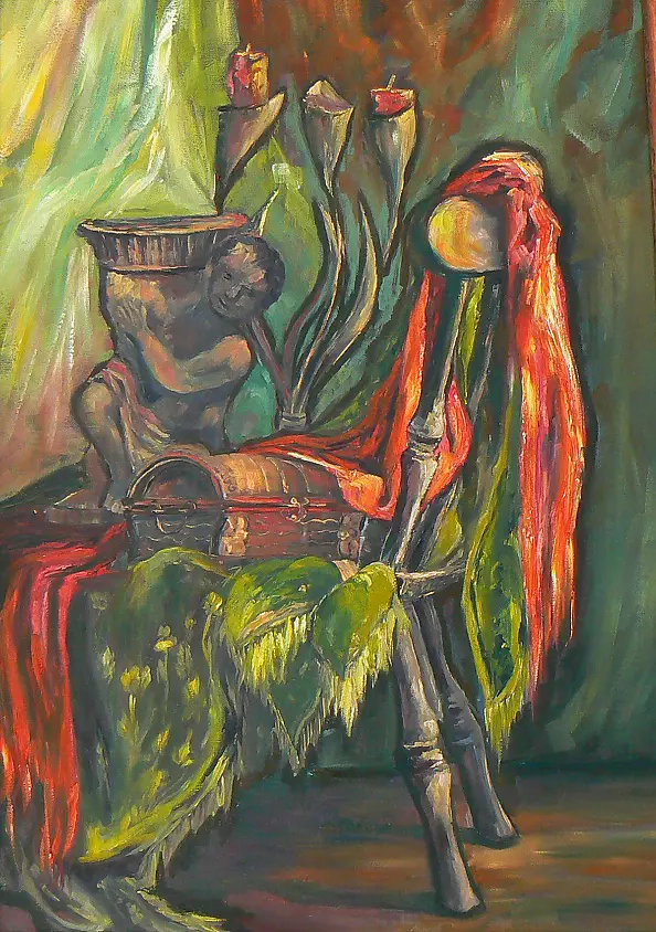 Teresa Mrugacz - Still life with chair