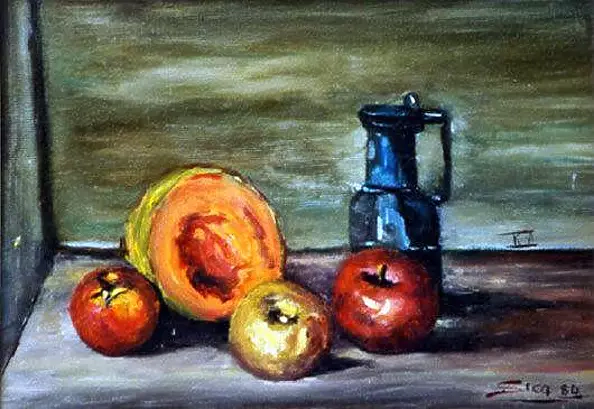 Giuseppe Sica - Martwa natura z karafką