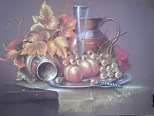   - Still life with knife