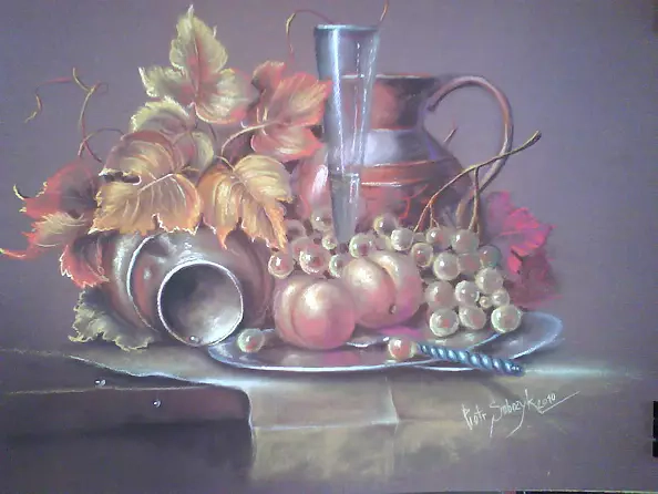 Piotr Sobczyk - Still life with knife