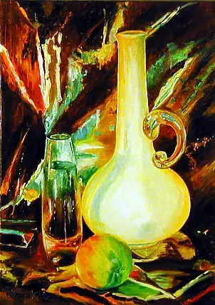 Urszula Nieborak - Martwa natura z białym wazonem
