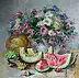 Marina Kozlowska - Still life with melon and watermelon